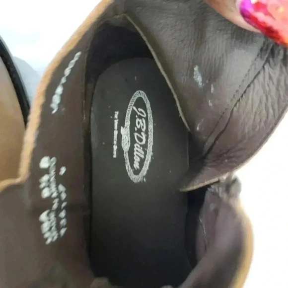 NWT! J.B. Dillion Leather Tan Zipper boots - Picture 6 of 12